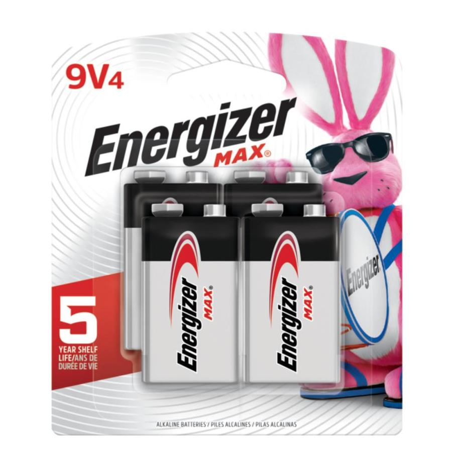Energizer MAX Alkaline Alkaline 9-Volt Batteries (4-Pack) | 522BP-4