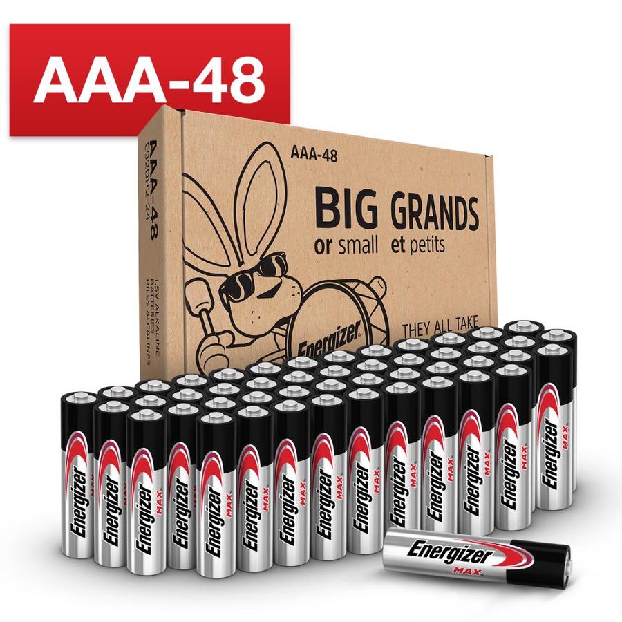 Energizer MAX Alkaline AAA Batteries (48-Pack) | E92DP2-24