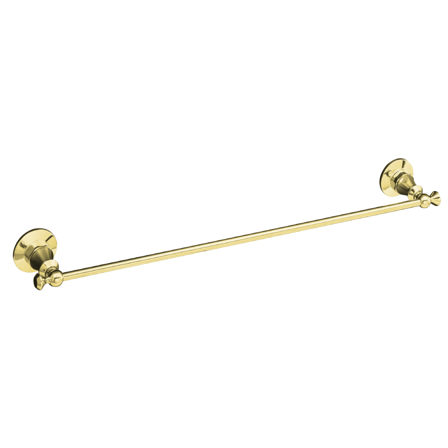 KOHLER 30 Antique Vibrant Polished Brass Towel Bar