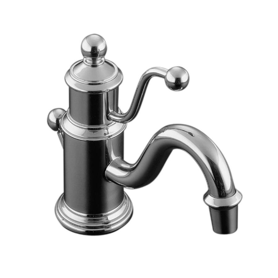 KOHLER Antique Polished Chrome 1 Handle Single Hole Bathroom Sink Faucet (Drain Included)