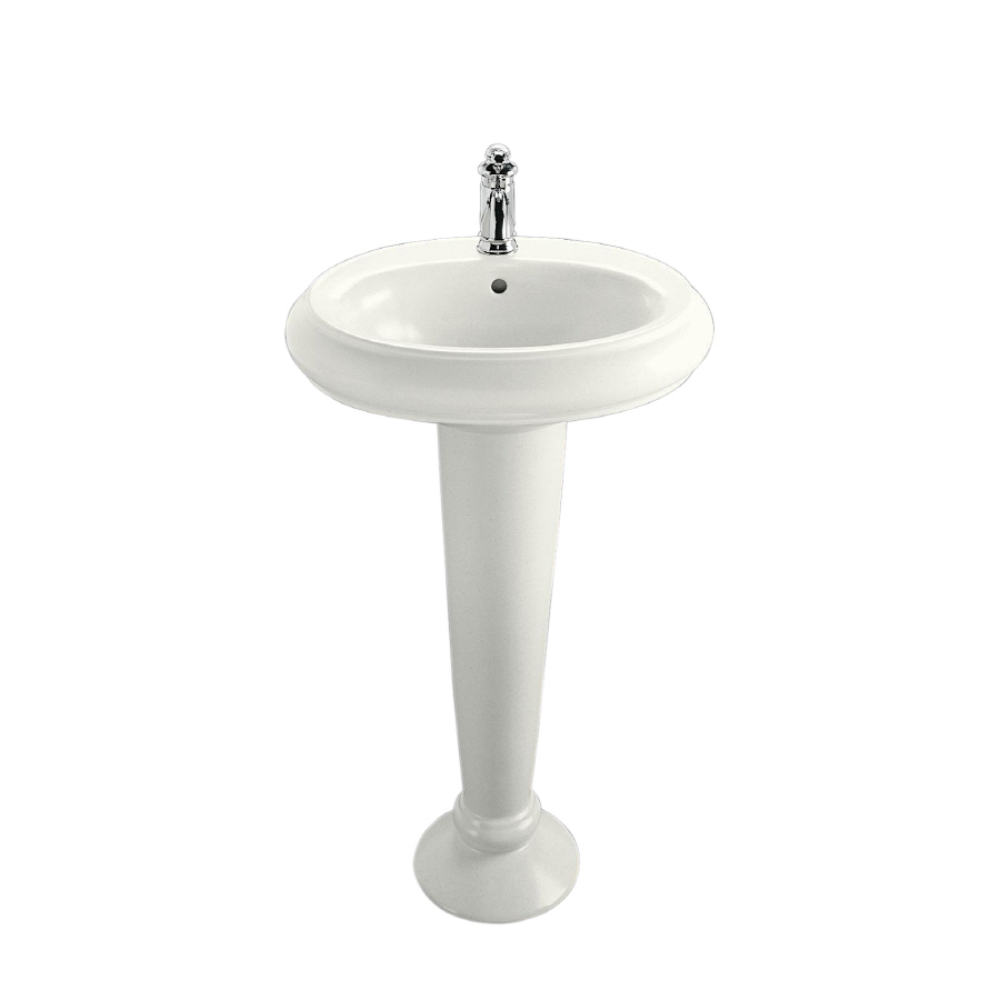 KOHLER Revival 34 in H White Vitreous China Complete Pedestal Sink