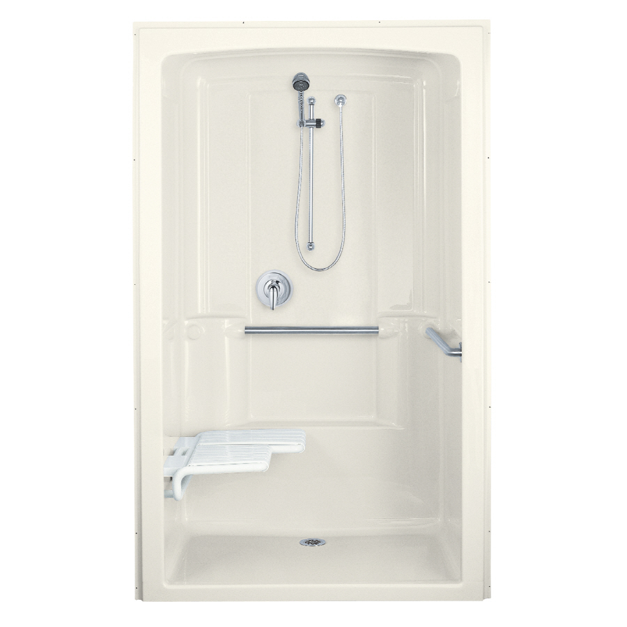 KOHLER 84 in H x 52 in W x 37.5 in L Biscuit Acrylic 1 Piece Shower