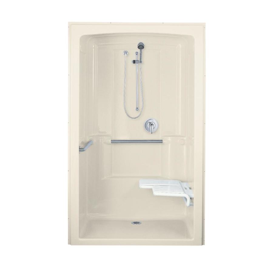 KOHLER 84 in H x 52 in W x 37.5 in L Almond Acrylic 1 Piece Shower