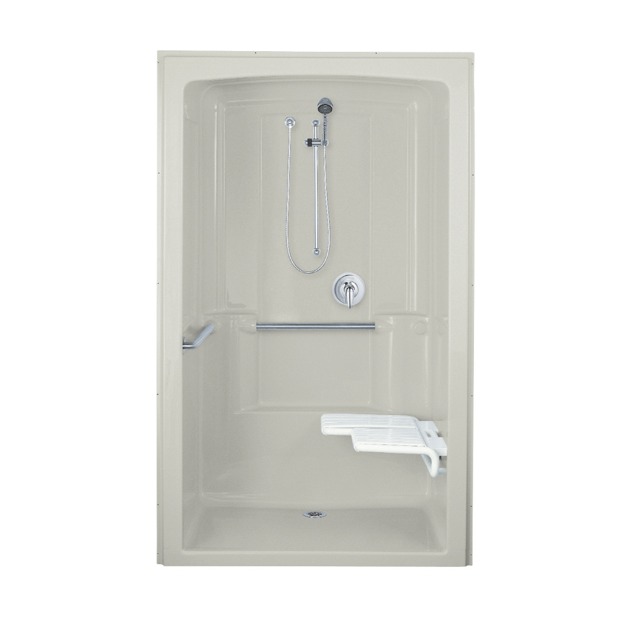 KOHLER 84 in H x 52 in W x 37.5 in L Ice Grey Acrylic 1 Piece Shower