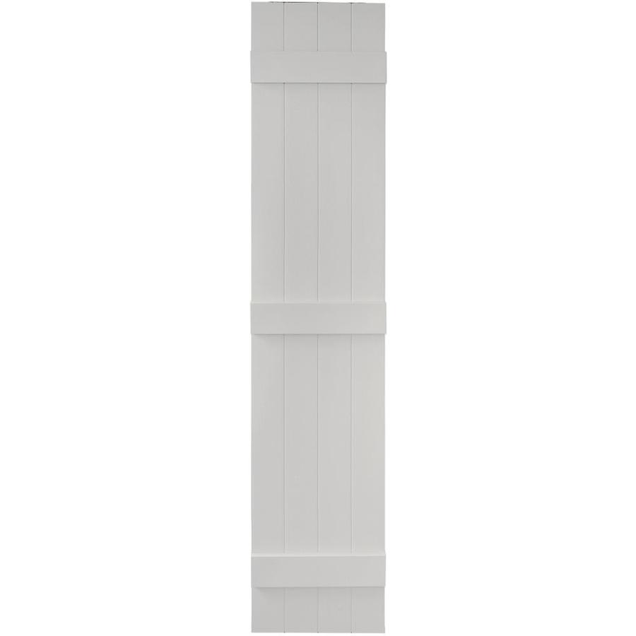 Vantage 2 Pack Paintable Board and Batten Vinyl Exterior Shutters (Common 71 in x 14 in; Actual 71.3125 in x 14.03 in)