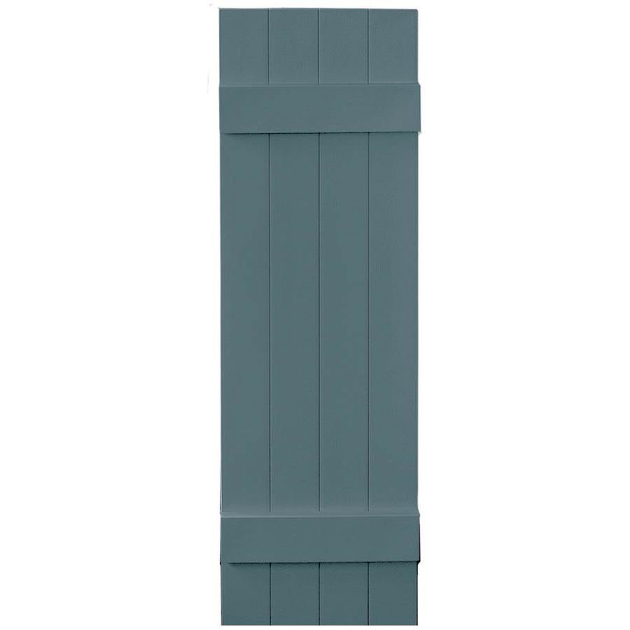 Vantage 2 Pack Wedgewood Blue Board and Batten Vinyl Exterior Shutters (Common 47 in x 14 in; Actual 46.875 in x 13.875 in)