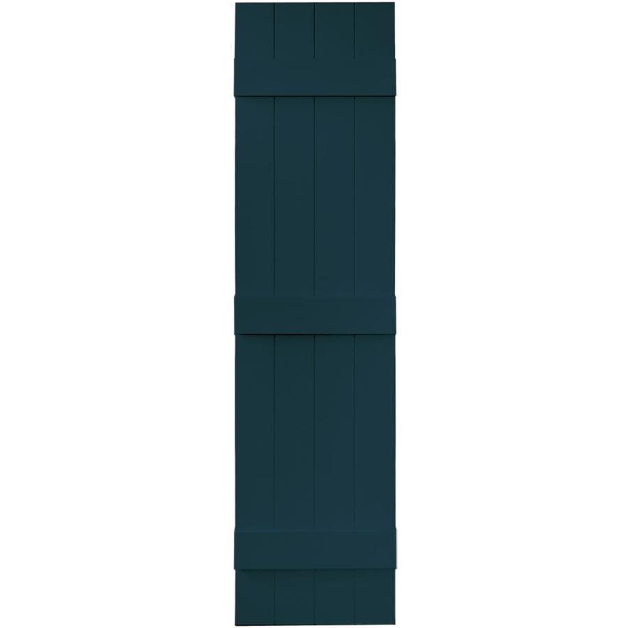 Vantage 2 Pack Indigo Blue Board and Batten Vinyl Exterior Shutters (Common 59 in x 14 in; Actual 58.5 in x 13.875 in)