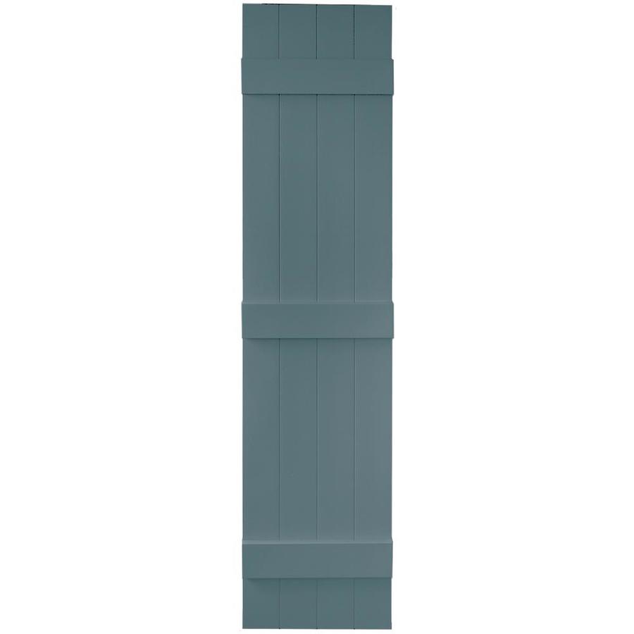 Vantage 2 Pack Wedgewood Blue Board and Batten Vinyl Exterior Shutters (Common 63 in x 14 in; Actual 62.5 in x 13.875 in)