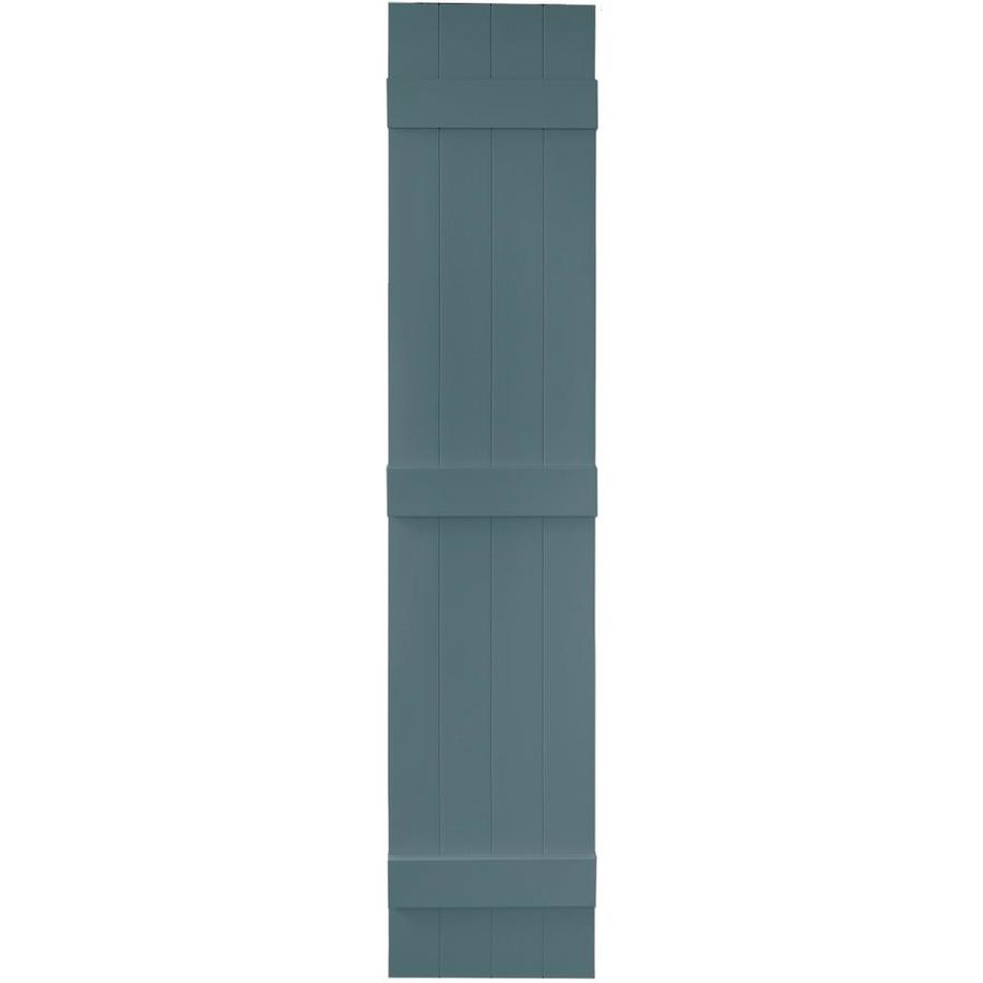 Vantage 2 Pack Wedgewood Blue Board and Batten Vinyl Exterior Shutters (Common 71 in x 14 in; Actual 70.5 in x 13.875 in)