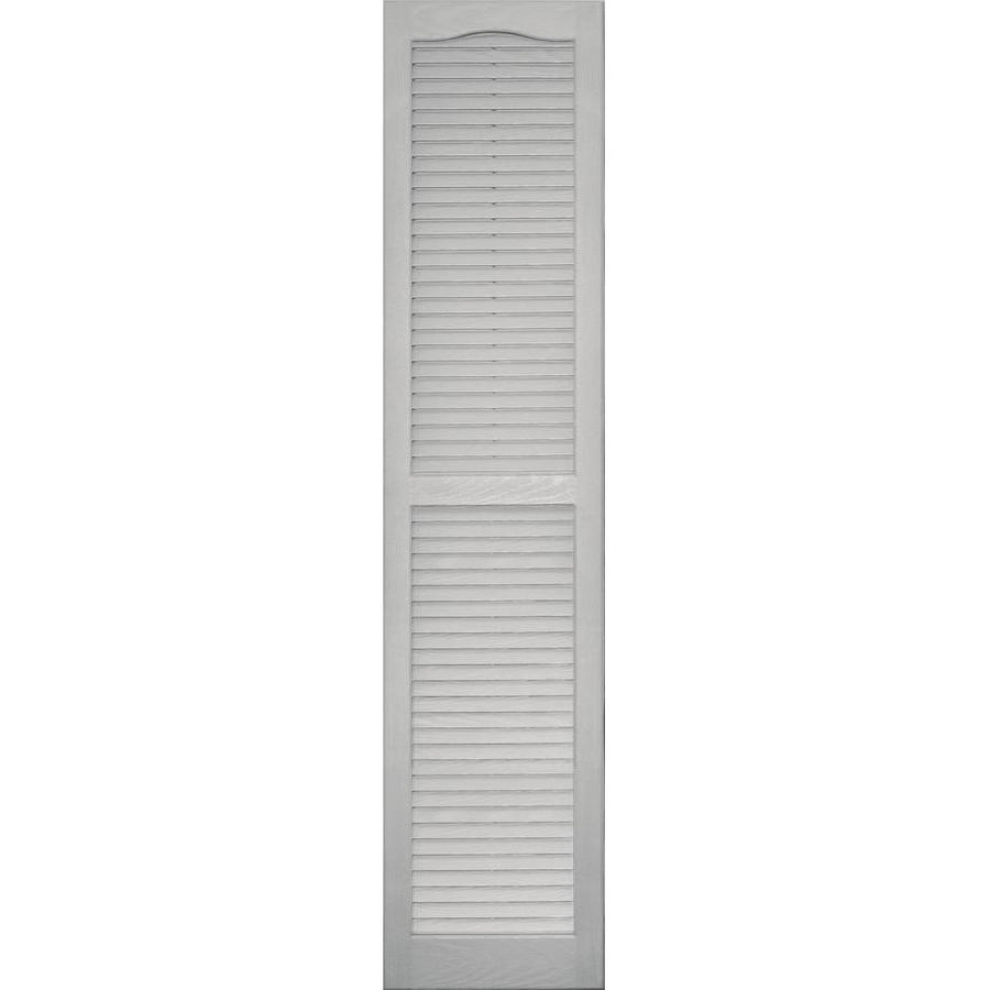 Vantage Paintable Louvered Vinyl Exterior Shutter (Common 63 in x 14 in; Actual 63.3125 in x 14.06 in)