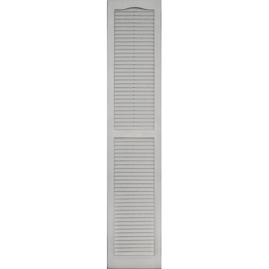 Vantage Paintable Louvered Vinyl Exterior Shutter (Common 71 in x 14 in; Actual 71.375 in x 14.06 in)