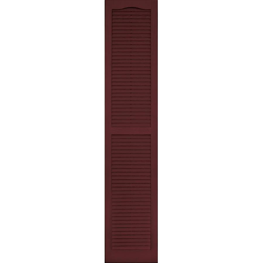 Vantage 14 x 71 Cranberry Louvered Vinyl Shutter