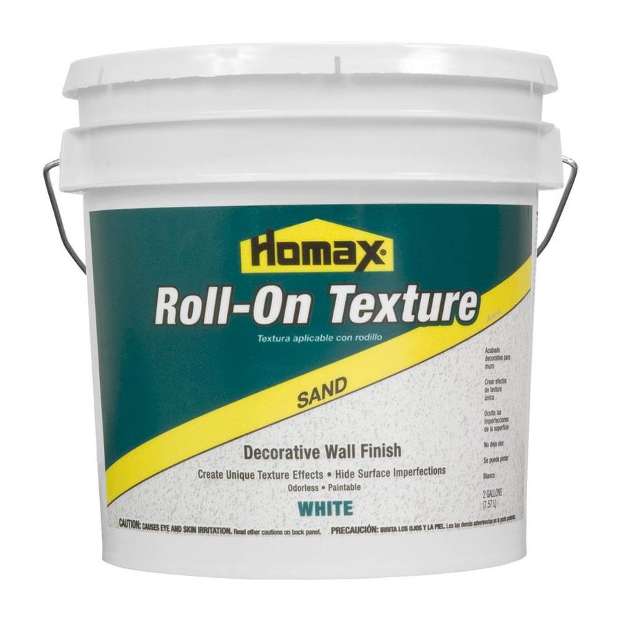 Shop Homax 2Gallon Size Container Interior Sand Texture White WaterBase Paint (Actual Net