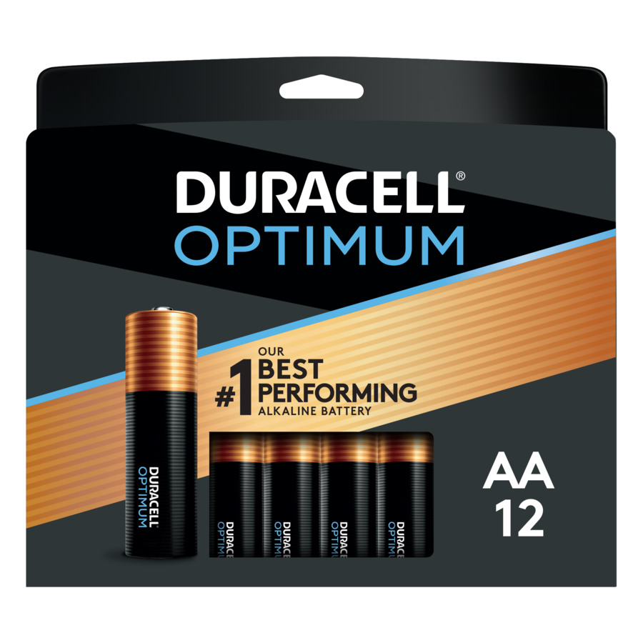 Duracell Optimum Alkaline AA Batteries (12-Pack) | 032580
