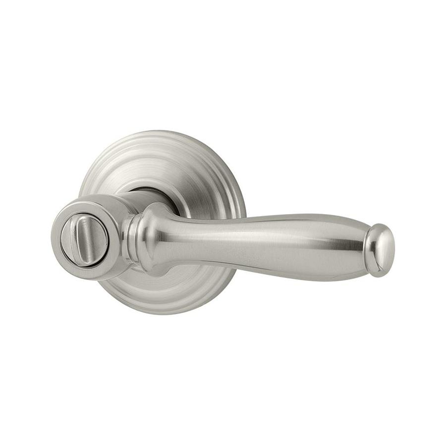 Kwikset Kwikset Signature Ashfield Satin Nickel Turn Lock Residential Privacy Door Lever