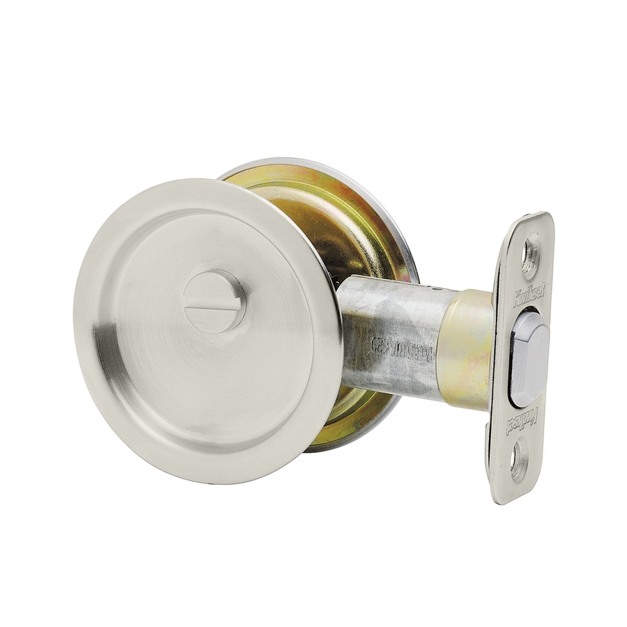 Kwikset 2 1/8 in Satin Nickel Passage Pocket Door Pull