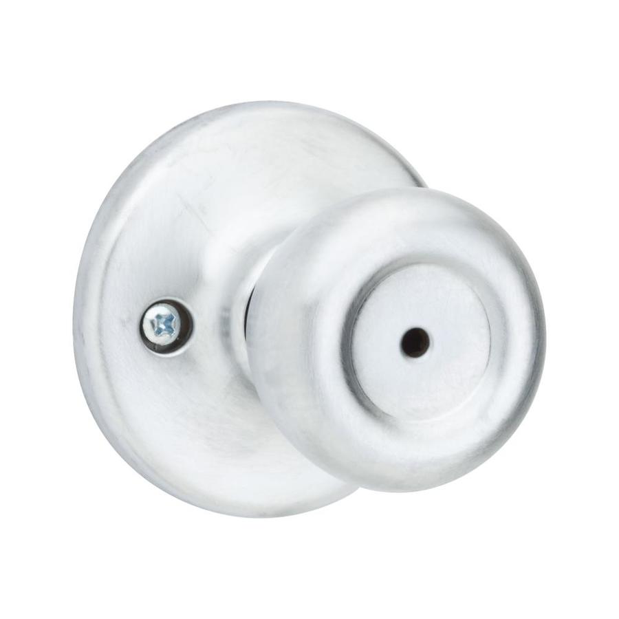 Kwikset Tylo Satin Chrome Round Turn Lock Commercial Privacy Door Knob