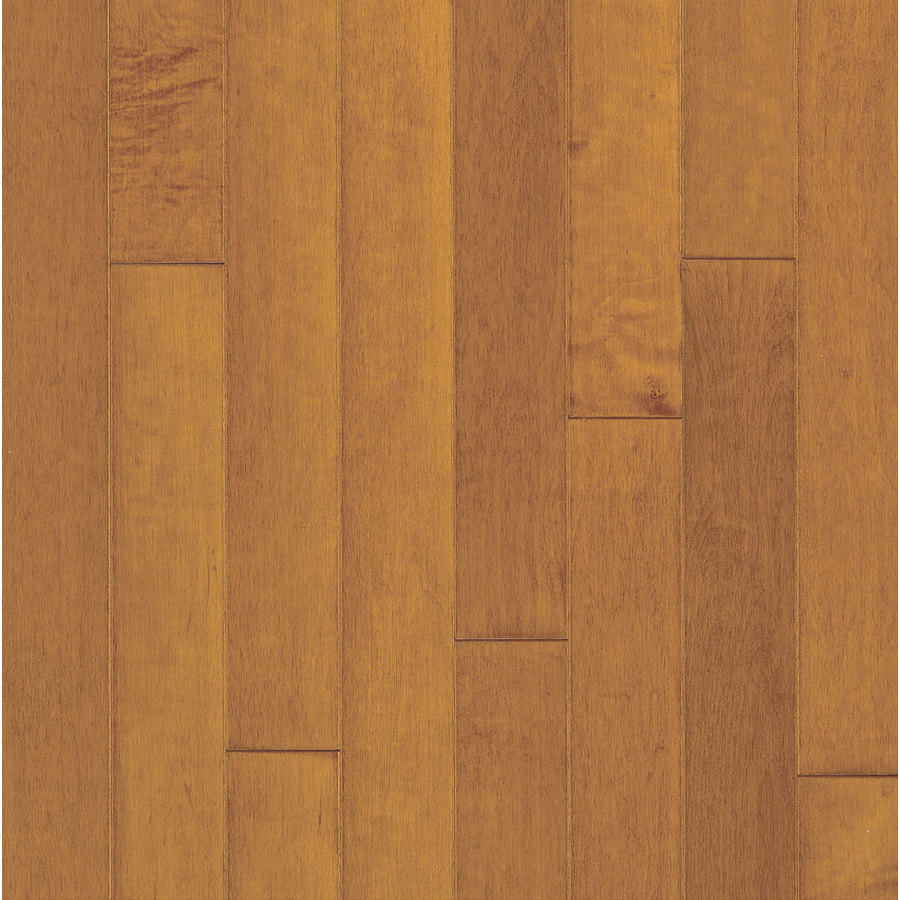 Bruce Locking Smooth Face 3 in W Prefinished Maple Locking Hardwood Flooring (Russet/Cinnamon)