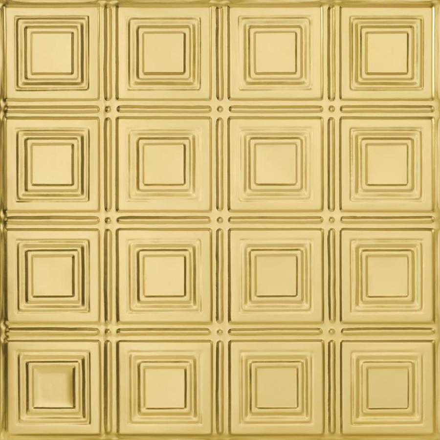 Armstrong Metallaire Small Panels Lay In Ceiling Tile (Common 24 in x 24 in; Actual 23.75 in x 23.75 in)