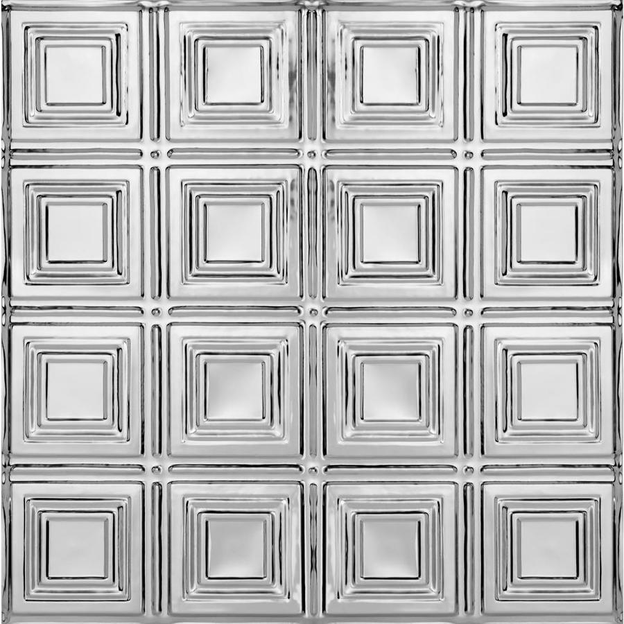 Armstrong Metallaire Small Panels Lay In Ceiling Tile (Common 24 in x 24 in; Actual 23.75 in x 23.75 in)