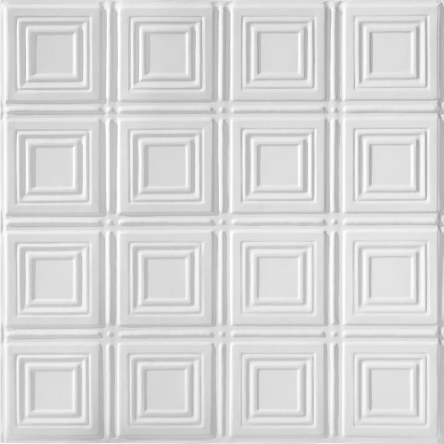 Armstrong Metallaire Small Panels Lay In Ceiling Tile (Common 24 in x 24 in; Actual 23.75 in x 23.75 in)