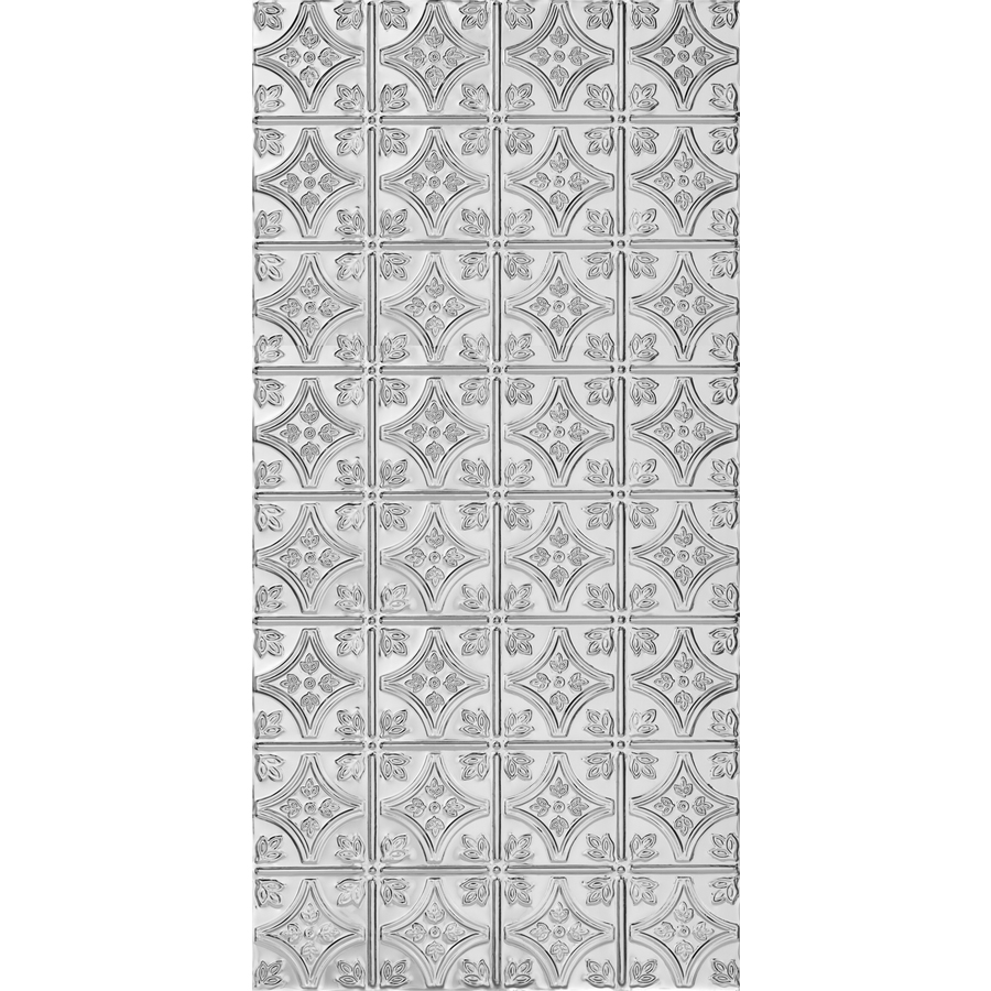 Armstrong Metallaire Small Floral Circle Nail Up Ceiling Tile (Common 24 in x 48 in; Actual 24.5 in x 48.5 in)