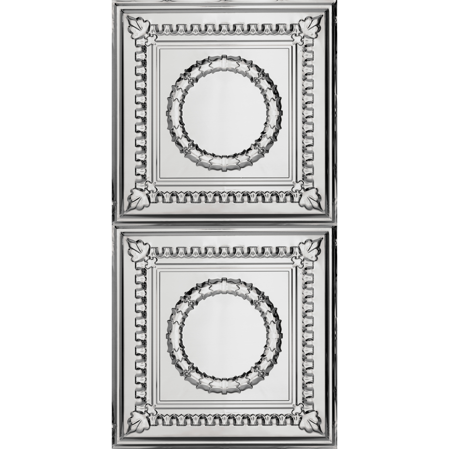 Armstrong Metallaire Wreath Nail Up Ceiling Tile (Common 24 in x 48 in; Actual 24.5 in x 48.5 in)