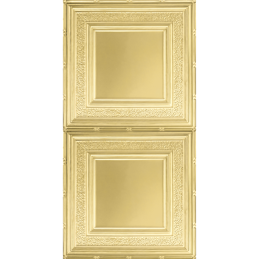 Armstrong Metallaire Hammered Border Nail Up Ceiling Tile (Common 24 in x 48 in; Actual 24.5 in x 48.5 in)