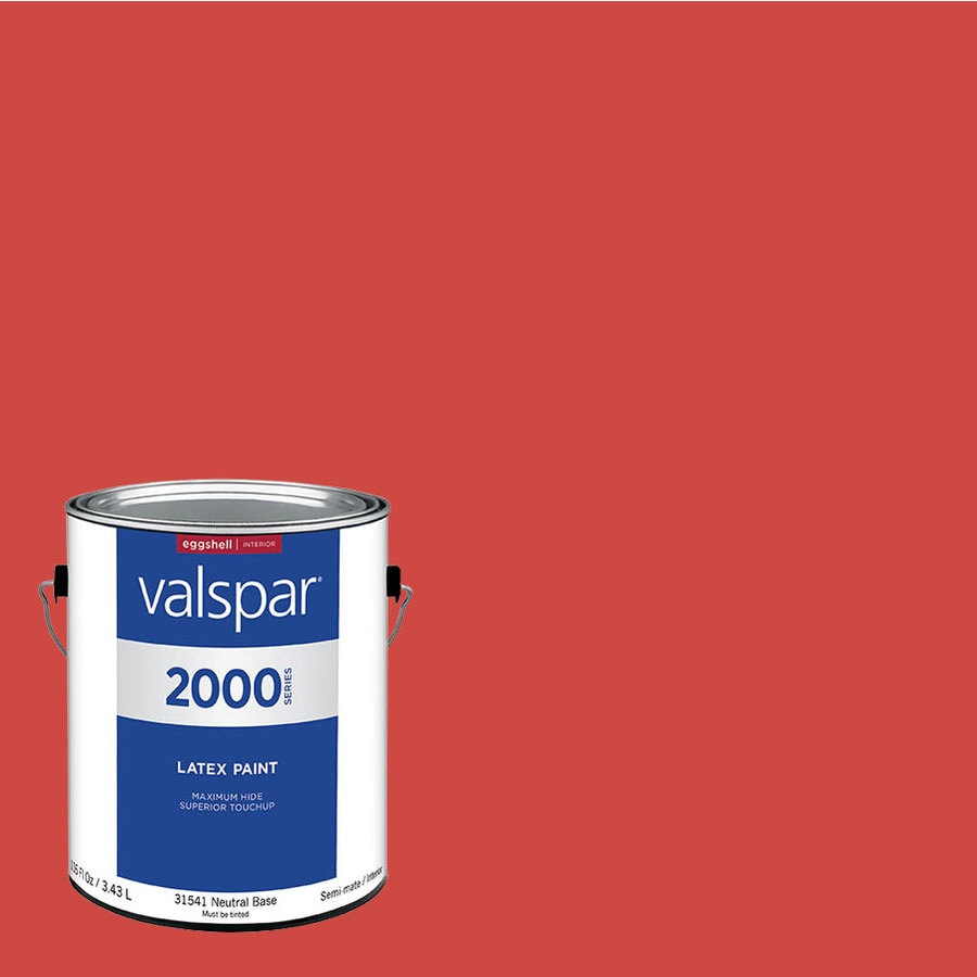 Valspar Pro 2000 Neon Red Eggshell Latex Interior Paint (Actual Net Contents 116 fl oz)