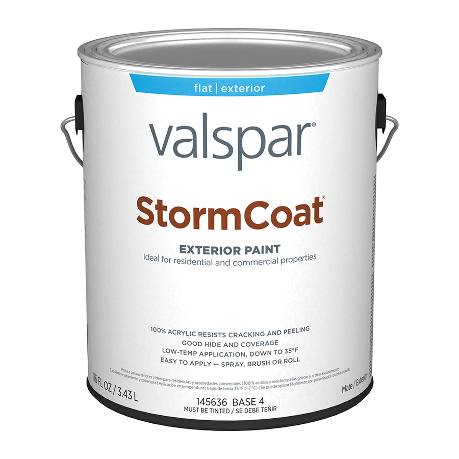 Valspar Storm Coat 116 fl oz Exterior Flat Multicolor Latex Base Paint