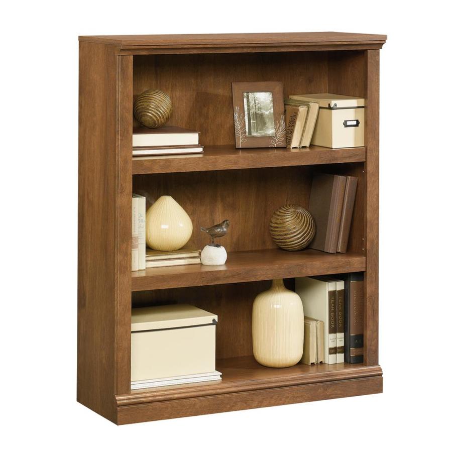 Sauder Oiled Oak 43.75 in 3 Shelf Bookcase