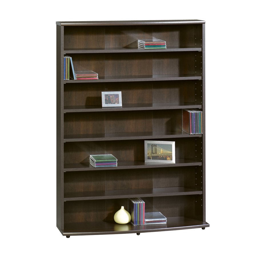 Sauder Cinnamon Cherry 7 Shelf Office Cabinet