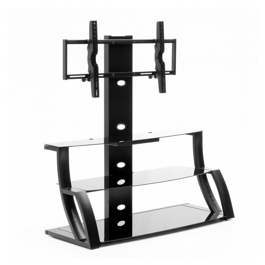 Sauder 41 5/8W Black Flat Panel TV Stand