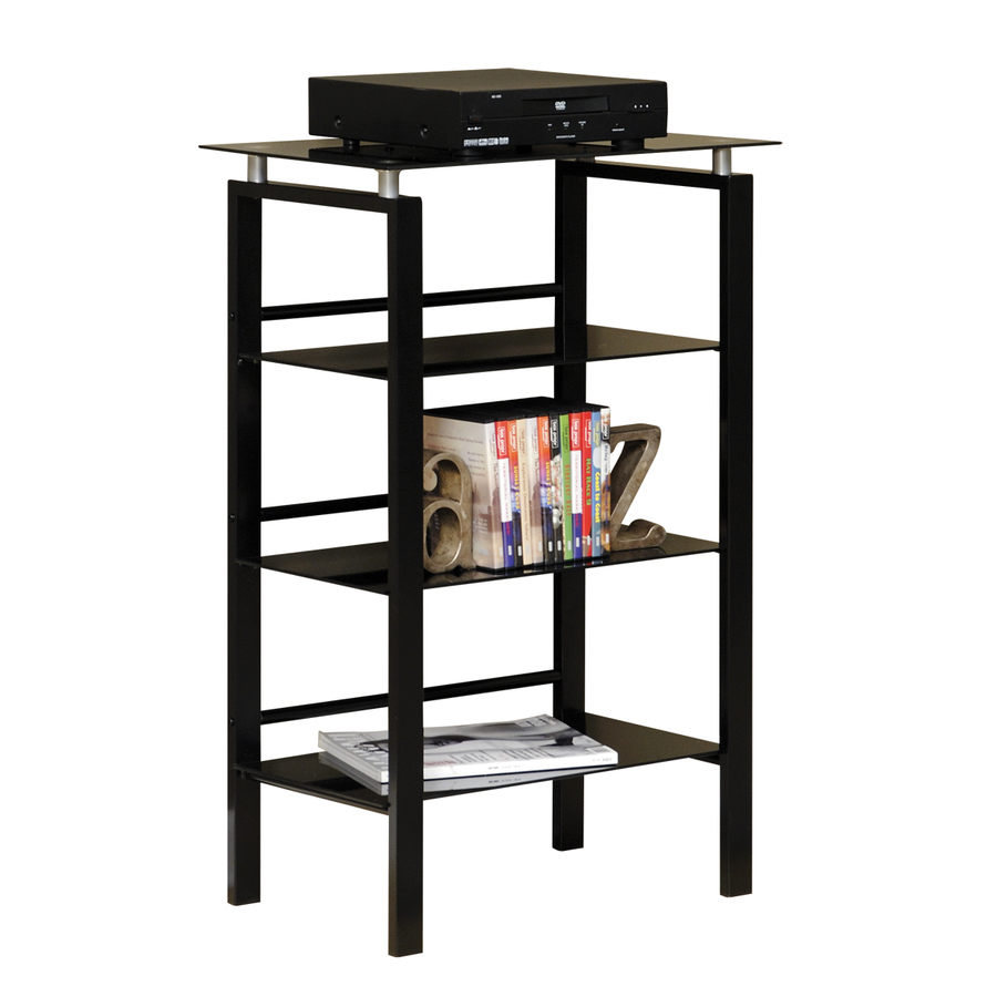 Sauder Lake Point Black 4 Shelf Office Cabinet