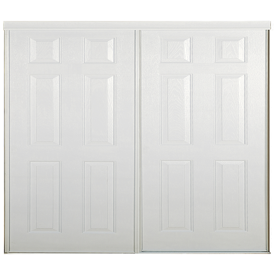 ReliaBilt 6 Panel Sliding Door (Common 80.5 in x 48 in; Actual 80 in x 48 in)