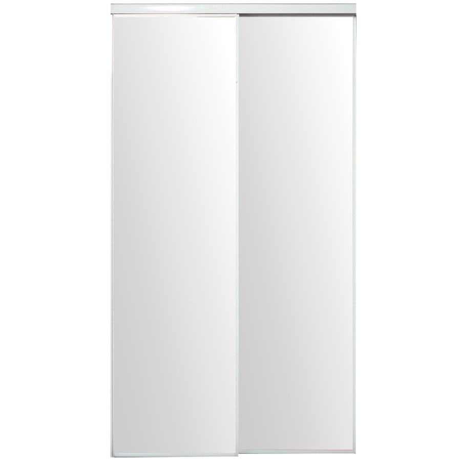 ReliaBilt Mirrored Sliding Door (Common 80.5 in x 48 in; Actual 80 in x 48 in)