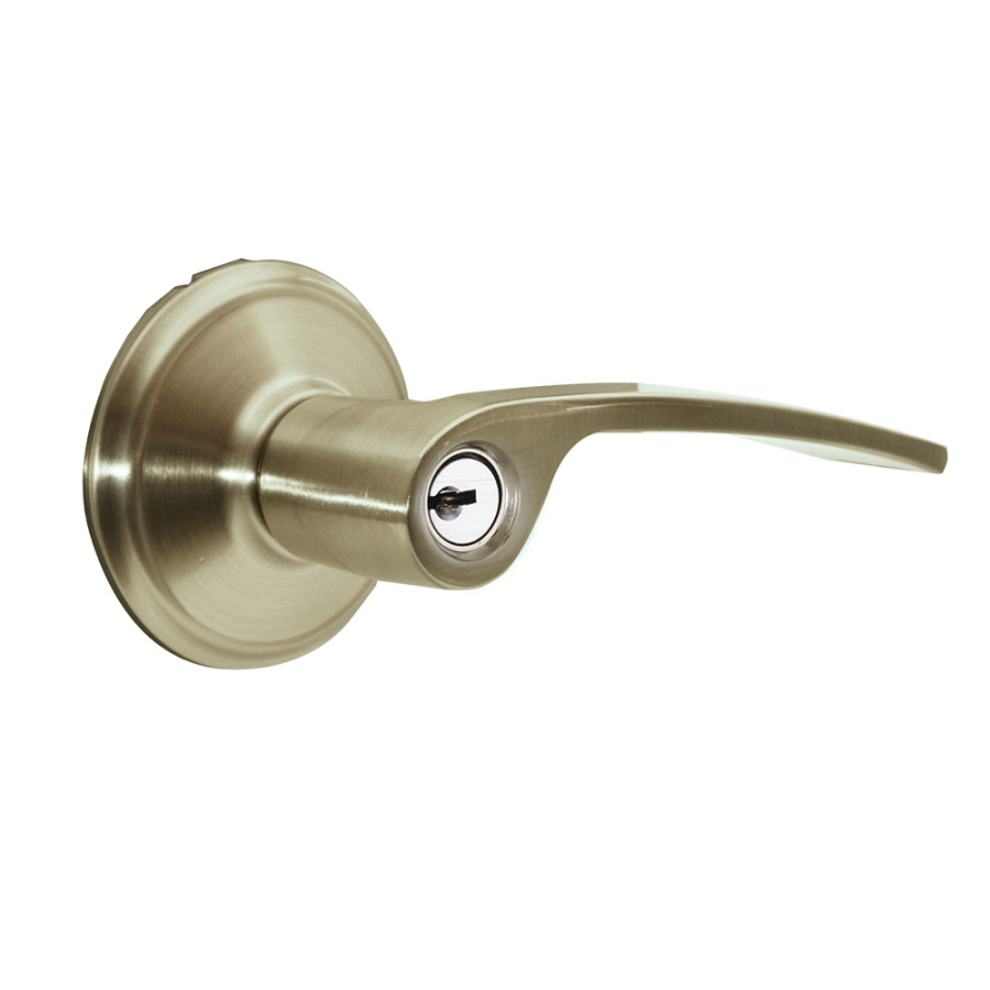 Schlage Merano SecureKey Satin Nickel Residential Keyed Entry Door Lever