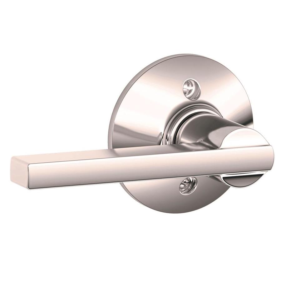 Schlage Latitude Bright Chrome Residential Universal Dummy Door Lever