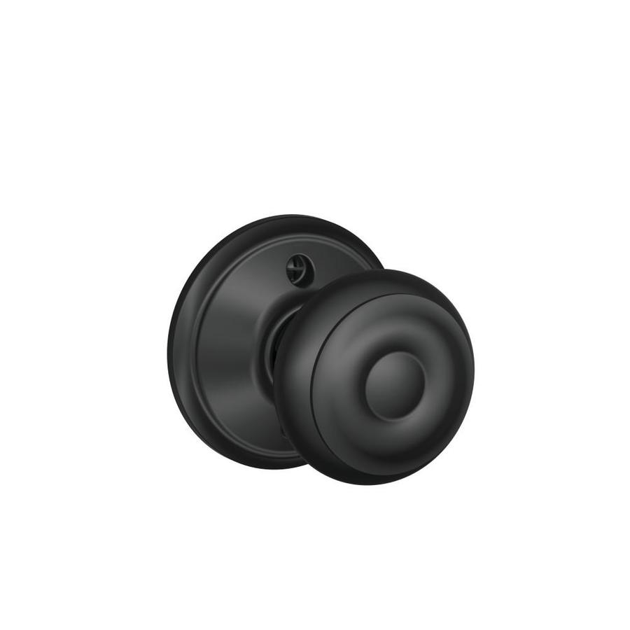 Schlage F Georgian Matte Black Dummy Door Knob