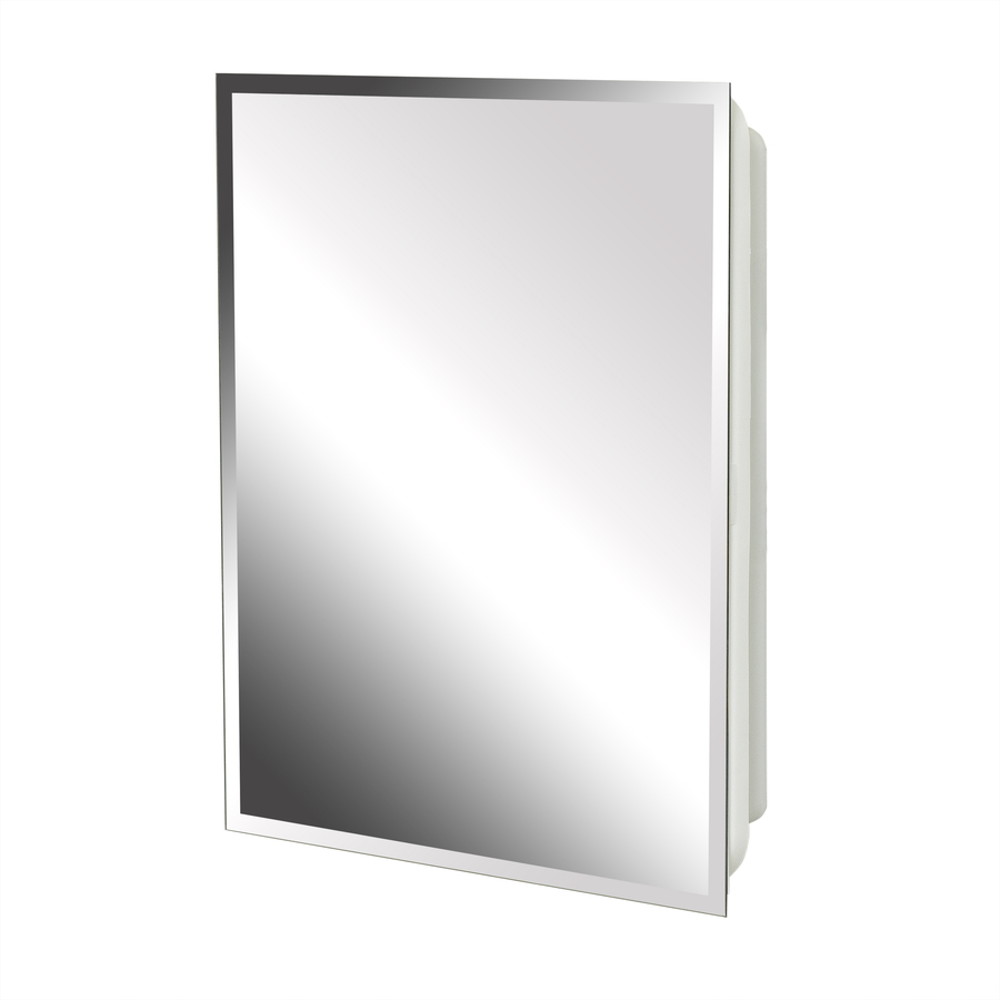 Zenith 16 in x 20 in Frameless Plastic Surface Mount and Recessed Medicine Cabinet