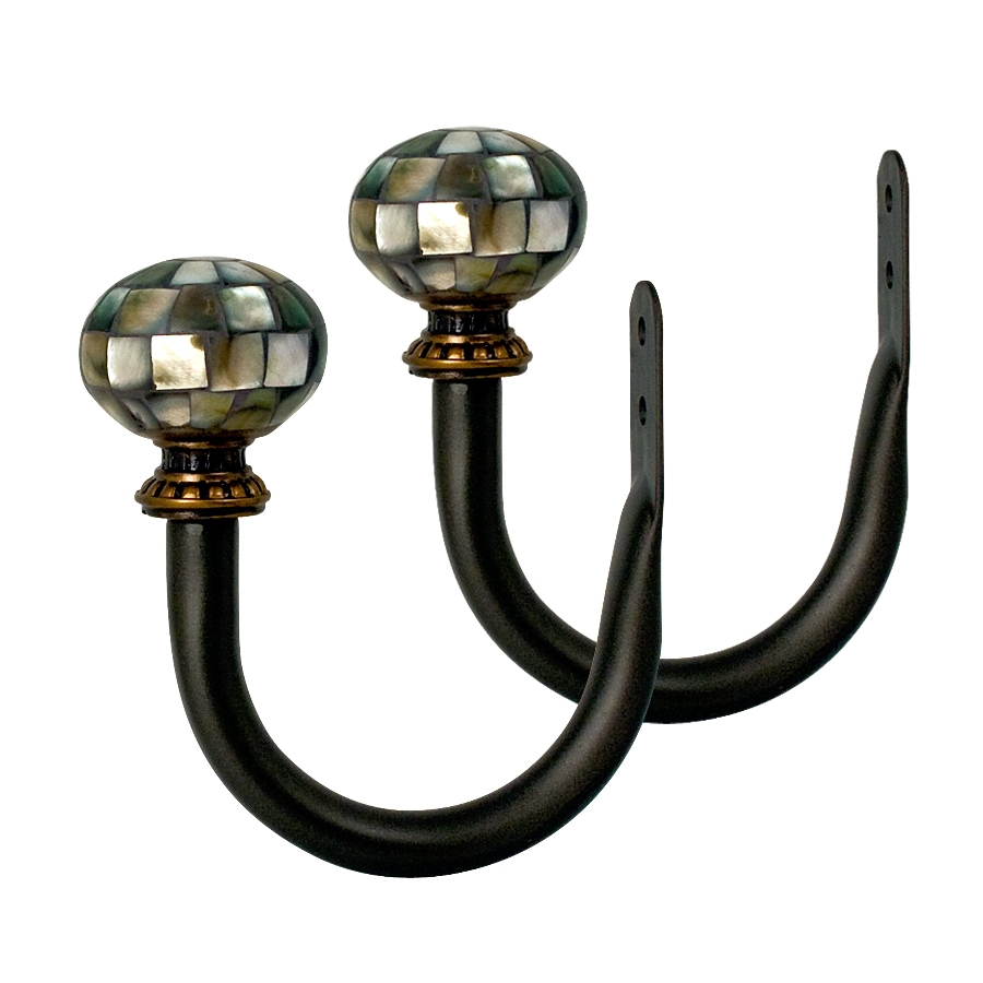 allen + roth 2 Pack Specialty Bronze Curtain Holdbacks