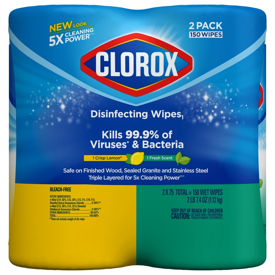 Clorox Disinfecting Wipes 150 Count Fresh/Lemon All Purpose Cleaner