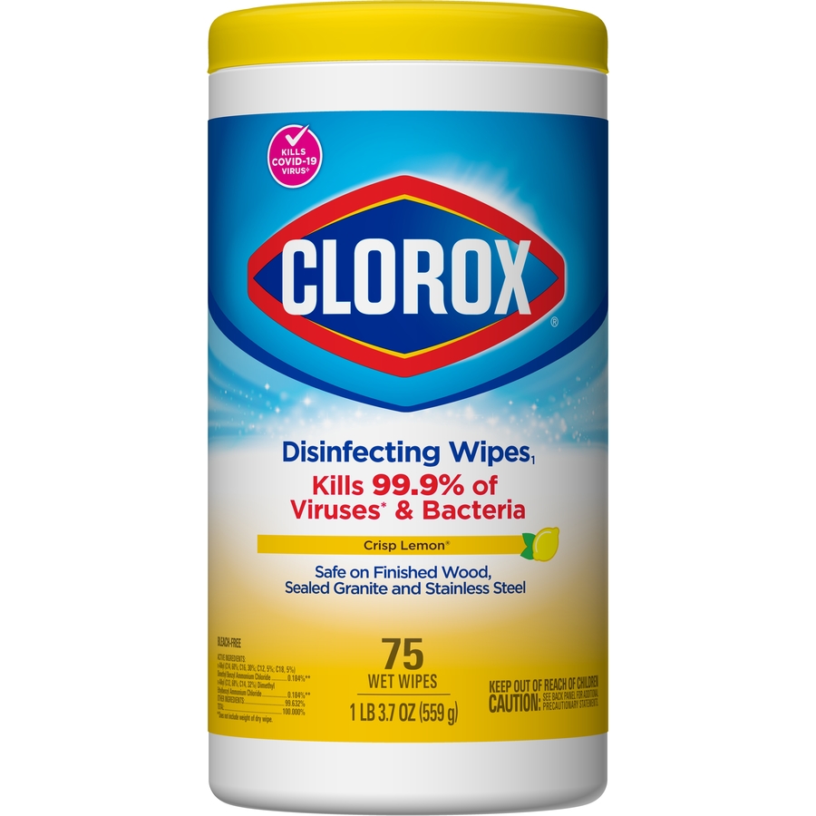 Clorox Disinfecting Wipes 75 Count Lemon All Purpose Cleaner