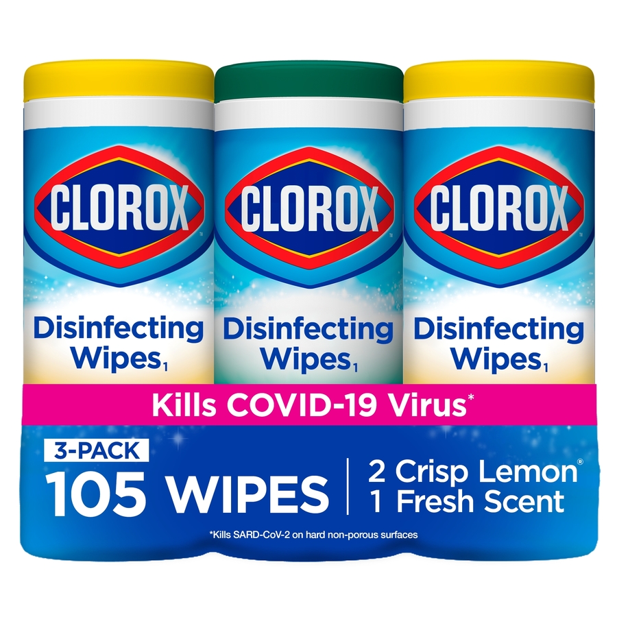 Clorox Disinfecting Wipes 105 Count Fresh/Lemon All Purpose Cleaner