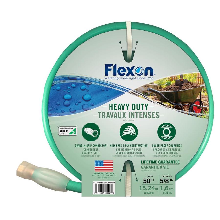 FLEXON 5/8 in x 50 ft Heavy Duty Garden Hose