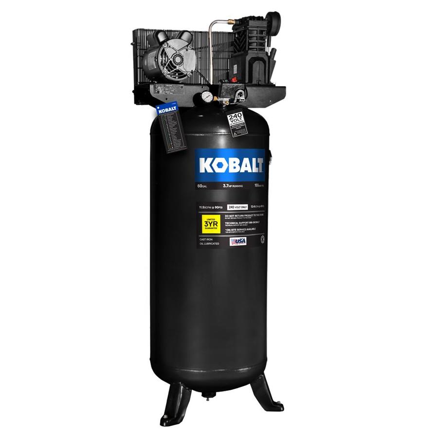 Kobalt 3.7 HP 60 Gallon 155 PSI Electric Air Compressor