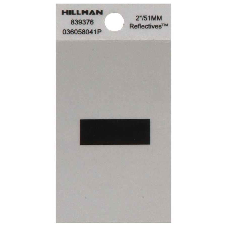 The Hillman Group 2 in Reflective Black House Number Hyphen