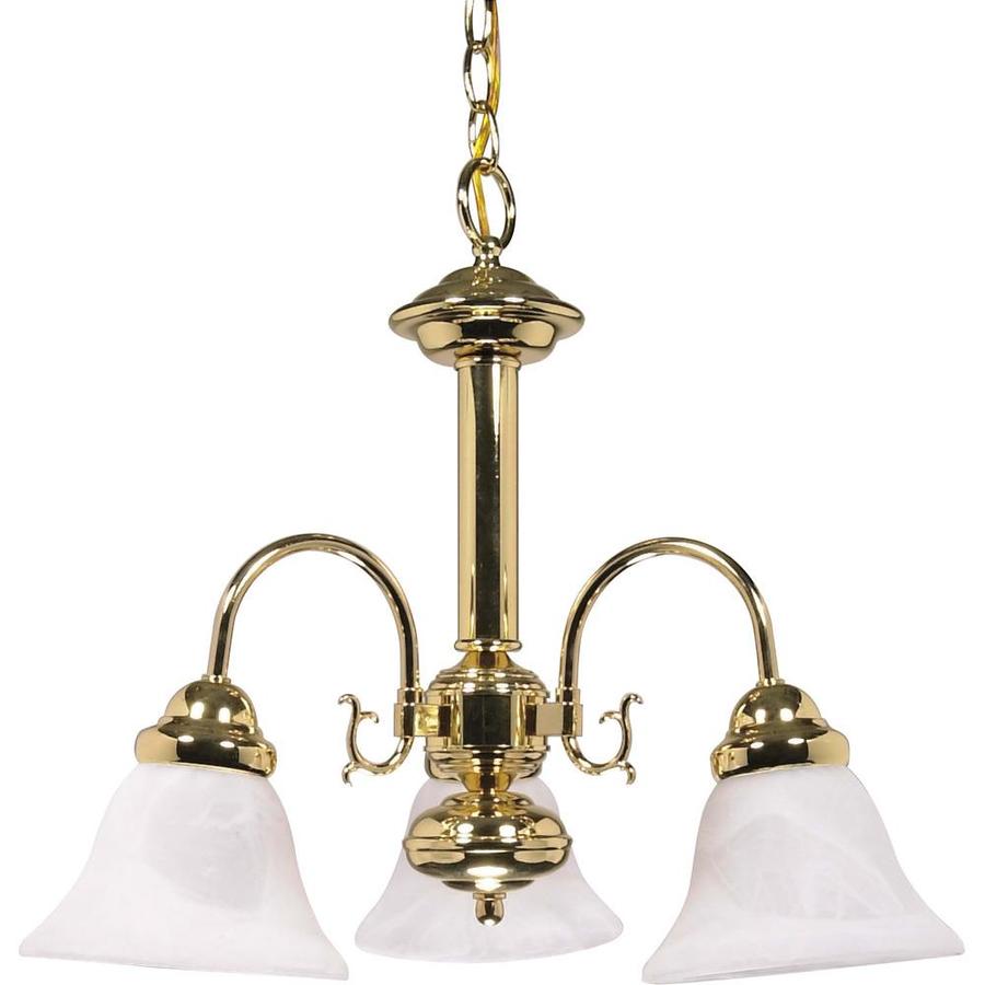 Ballerina 3 Light Polished Brass Chandelier