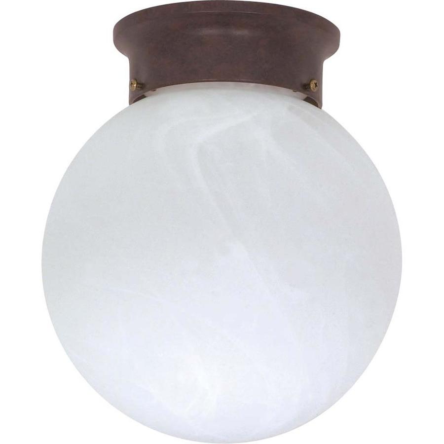 8 in W Old Bronze Ceiling Flush Mount Light