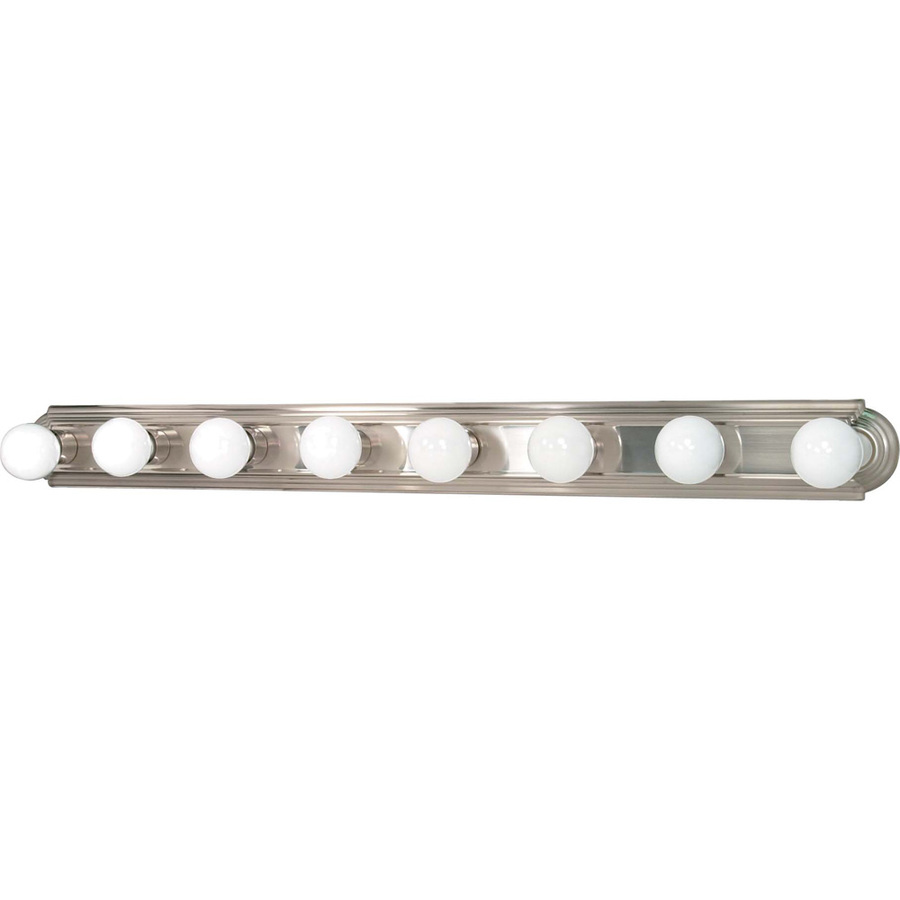 8 Light Ballerina Brushed Nickel Bathroom Vanity Light